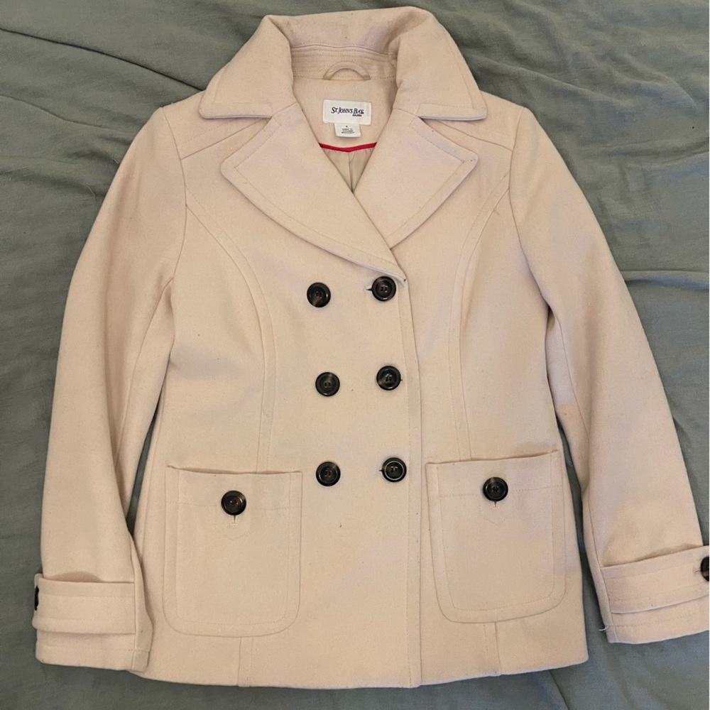 Cream long coat